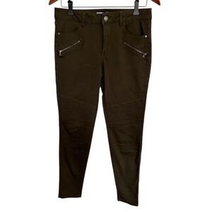 Zara Olive Green Skinny Jeans